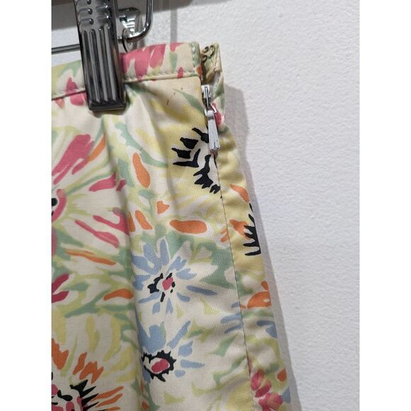 Brooks Brothers 346 Cotton Pastel Floral A-Line Midi Skirt, 4 - Picture 2 of 6